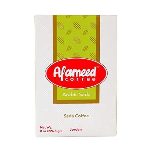 Al Ameed Gourmet Turkish Ground Coffee Sada Ground, 100% Authentic Arabica, Fresh & Finely Ground, 8 Ounce by AL