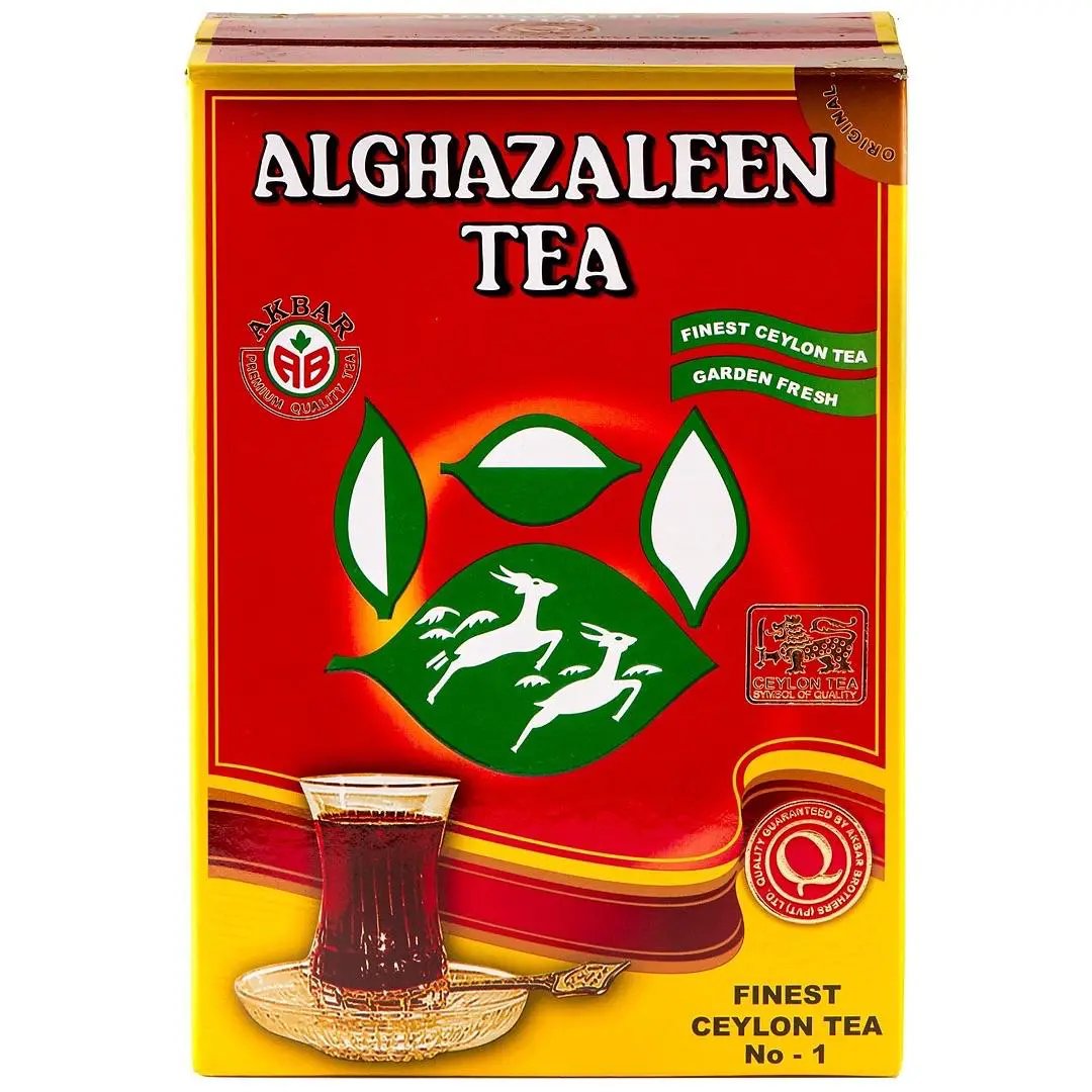 Alghazaleen Pure Ceylon Tea 16oz Black Loose Leaves 454g Box by ALGHAZALEEN