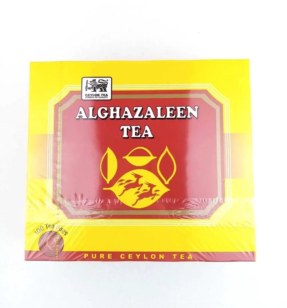 ALGHAZALEEN PURE CEYLON TEA 100 Tea 100 Bags شاي الغزالين 100 كيس by ALGHAZALEEN
