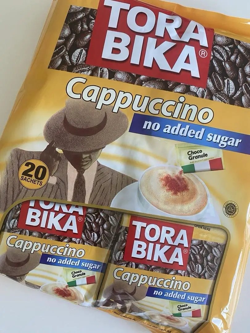 Tora Bika Cappuccino Instant Coffee Flavored Coffee 500g Coffee 20 Bags*25g/Bag by TORA