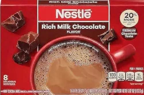 Nestle Hot Cocoa Mix Rich Milk Chocolate 8 x 0.85 ounces Carton by NESTLE