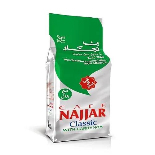 Café Najjar, Turkish Coffee with Cardamom, 200 Gr, 100% Arabica Coffee Beans, Ground Coffee, Dark Roast, Lebanese Coffee, Arabic Coffee, Coffee Beverages, Works with Turkish Coffee Machine. by CAFÉ