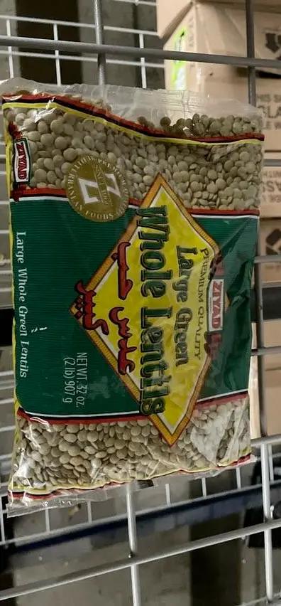 Ziyad large Green whole Lentils1-2 Lb by ZIYAD