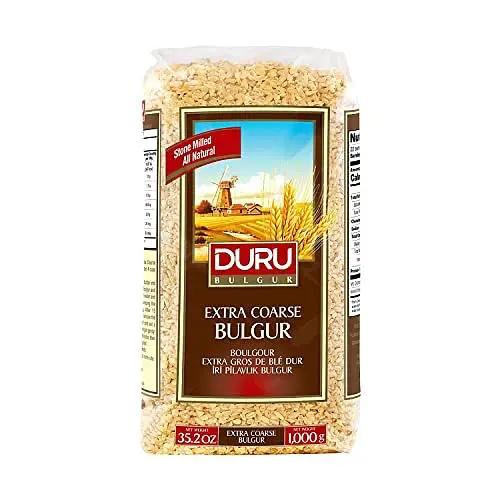 Duru Extra Coarse Bulgur, 35.2oz (1000g), Wheat Berries, 100% Natural and Certificated, High Fiber and Protein, Non-GMO, Great for Vegan Recipes, Better than Rice by DURU