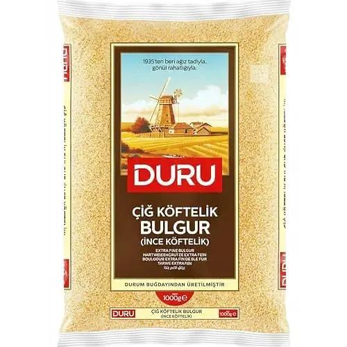 Duru Extra Fine Bulgur, 35.2oz (1000g), Wheat Berries, 100% Natural and Certificated, High Fiber and Protein, Non-GMO, Great for Vegan Recipes, Better than Rice by DURU