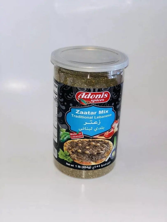 Adonis Spices Zaatar Mix Traditional Lebanese Spices Blend Net Wt. 1 lb (454 g) by ADONIS