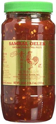 Huy Fong, Sambal Oelek Chili Paste, 18-Ounce Bottles (Pack of 6) by HUY