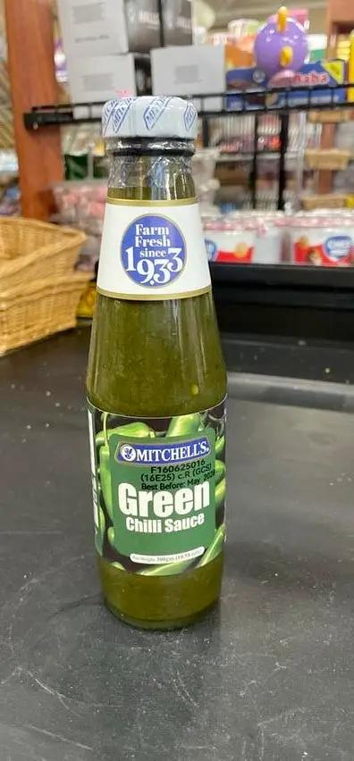 Farm fresh mitchells green chilli sauce by FARM