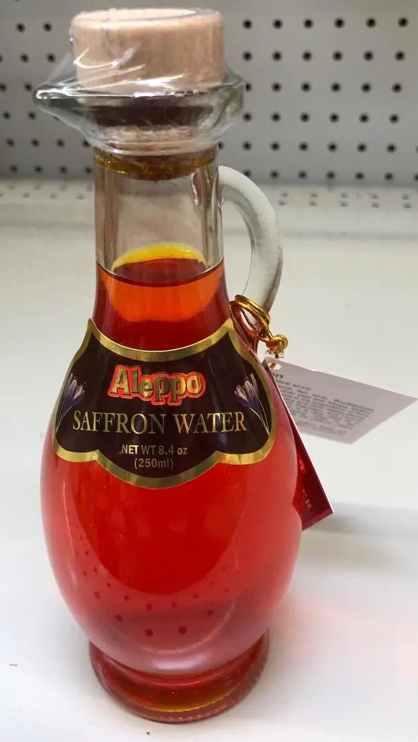 Liquid Saffron 250mL | Allepo Saffron Extract & Color for Rice, Sweets | PAREVE by LIQUID