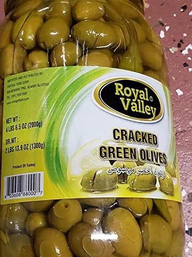Royal Valley Turkish Style Cracked Green Olive 4.4lb by ROYAL
