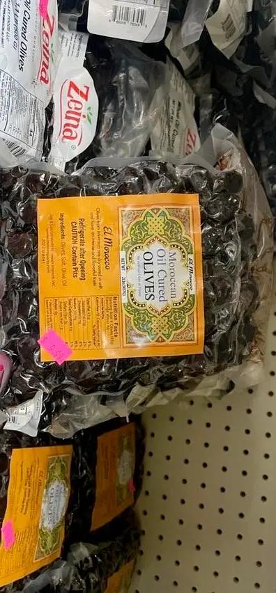 Moroccan oil cured black olives 2lb by MOROCCAN