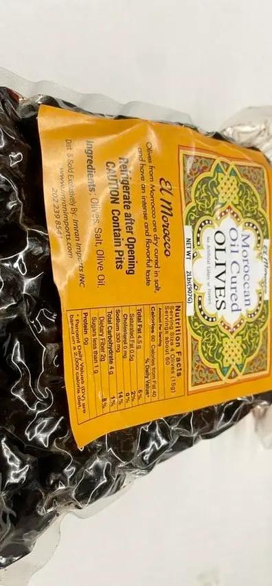 Moroccan oil cured black olives 2lb by MOROCCAN