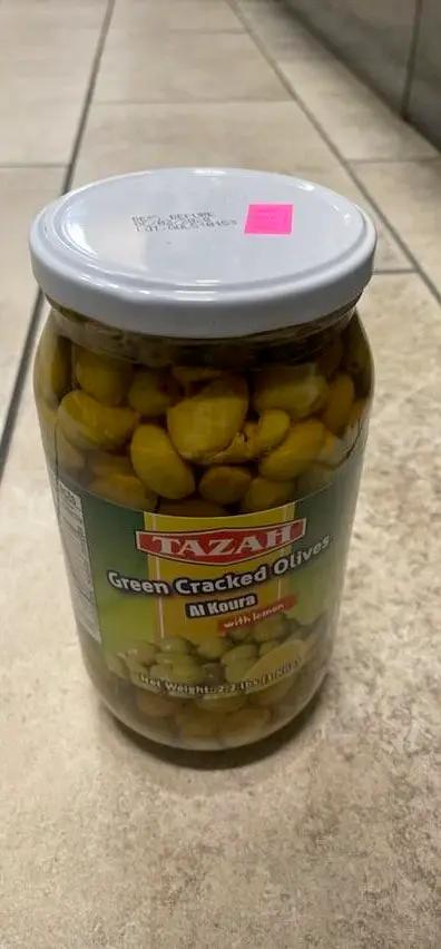 Tazah green olives by TAZAH