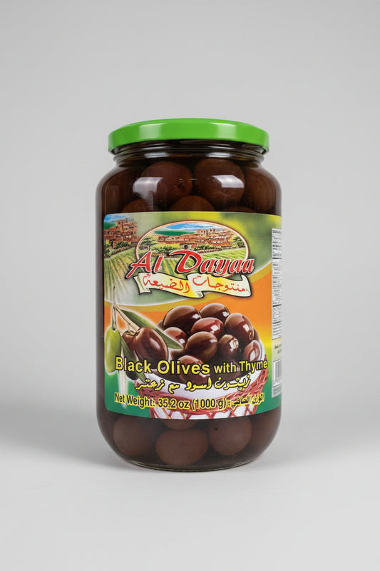 Aldayaa black olives with thym by ALDAYAA