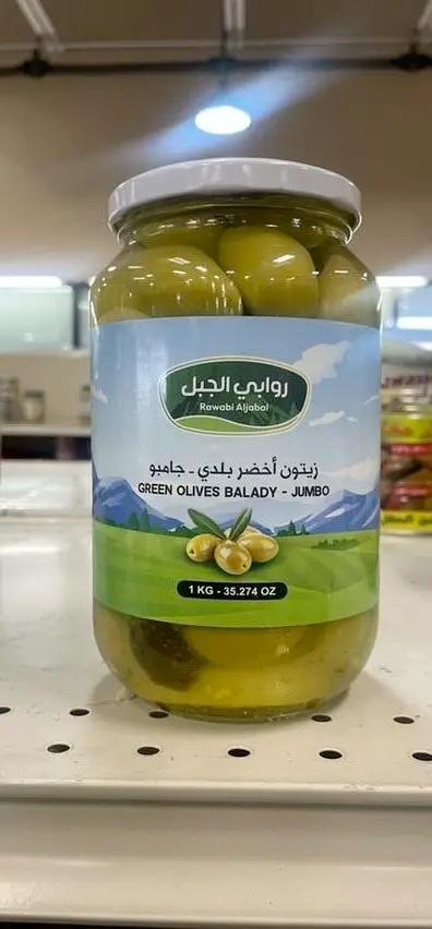 Rawabi aljabal jambo green olives by RAWABI