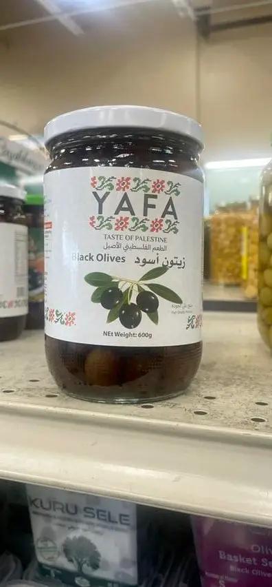 Yafa black olives by YAFA