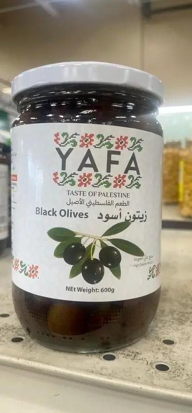 Yafa black olives by YAFA
