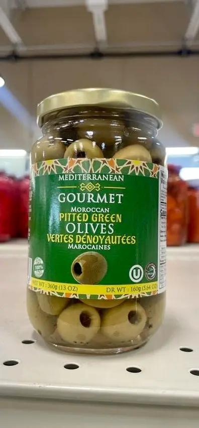Gourmet pitted green olives by GOURMET