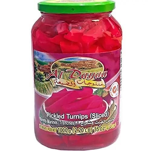 Al Dayaa - Pickled Turnips (Sliced), 1000g (35oz) by AL