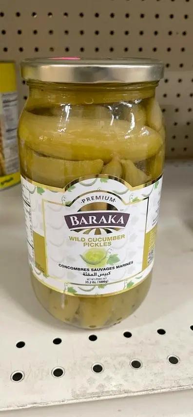 Baraka wild cucumbers pickles by BARAKA