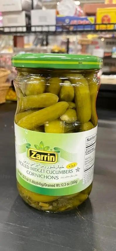 Zarrin pickled cucumbers by ZARRIN
