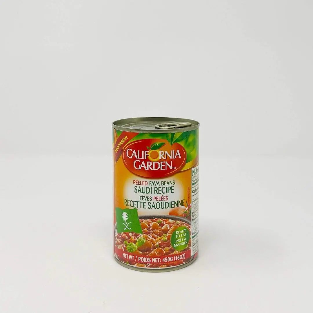 California garden peeled Saudi recipe fava beans 16 oz by CALIFORNIA