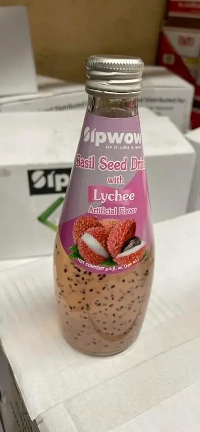 Sipwow basil seess with lychee drink by SIPWOW