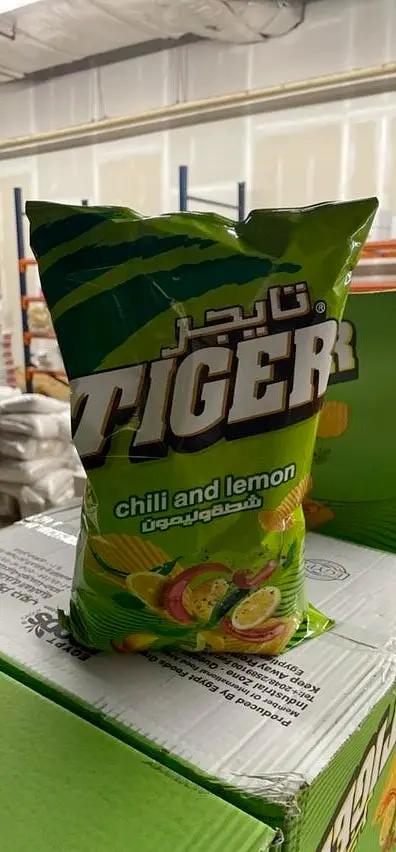 Tiger chips chilli and lemon by TIGER