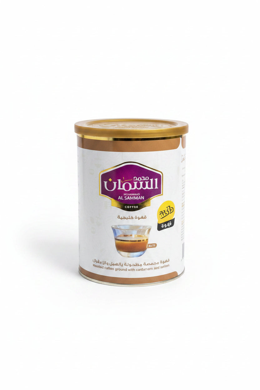 Mohammad alsman gulf coffe roasted grounded with cardamom and saffron by MOHAMMAD