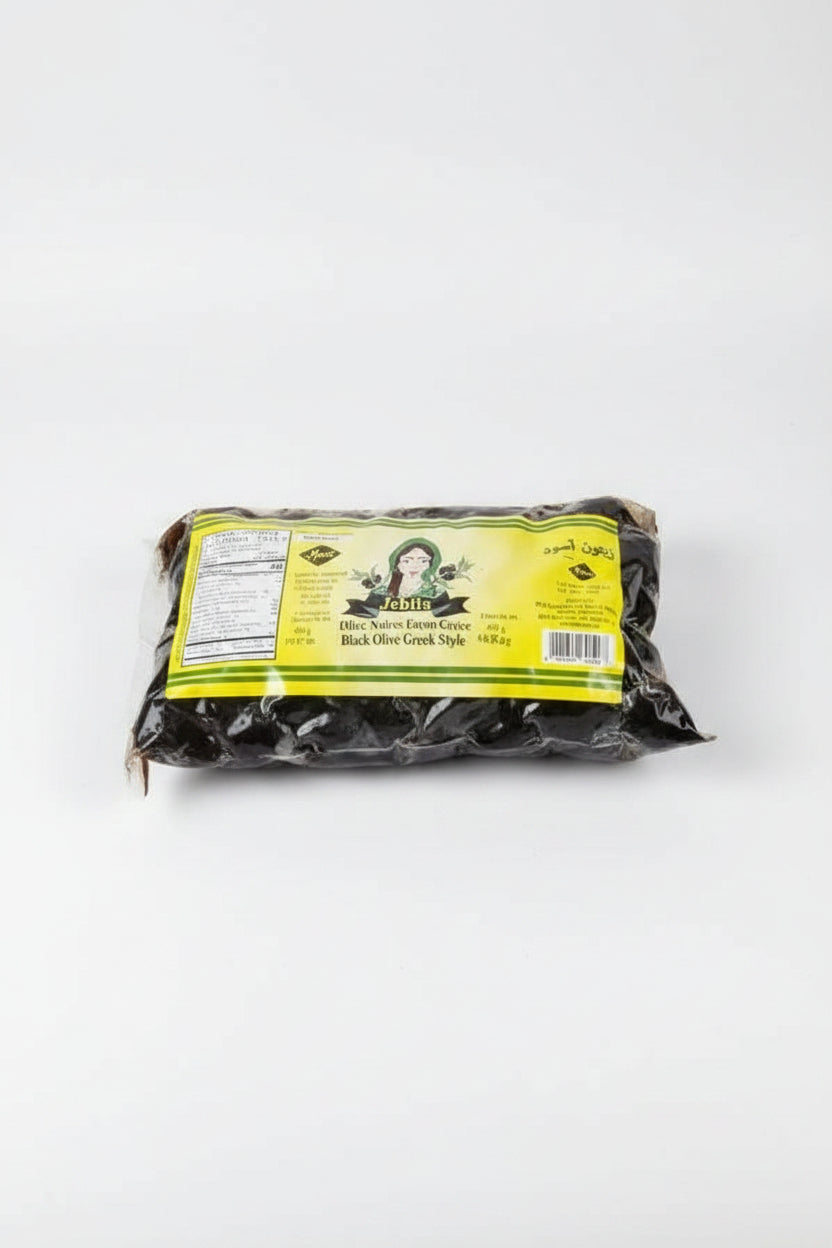 Jeblia black olive greek style 450g by JEBLIA