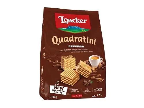 Loacker Wafer Quadratini espresso, 7.76 Ounce by LOACKER