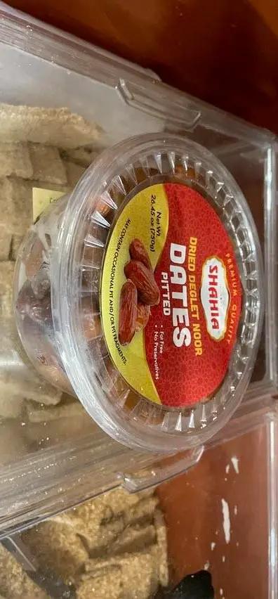 Shahia dried delget noor dates pitted 750g by SHAHIA