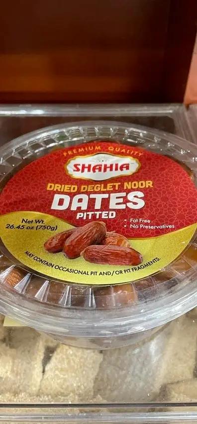 Shahia dried delget noor dates pitted 750g by SHAHIA