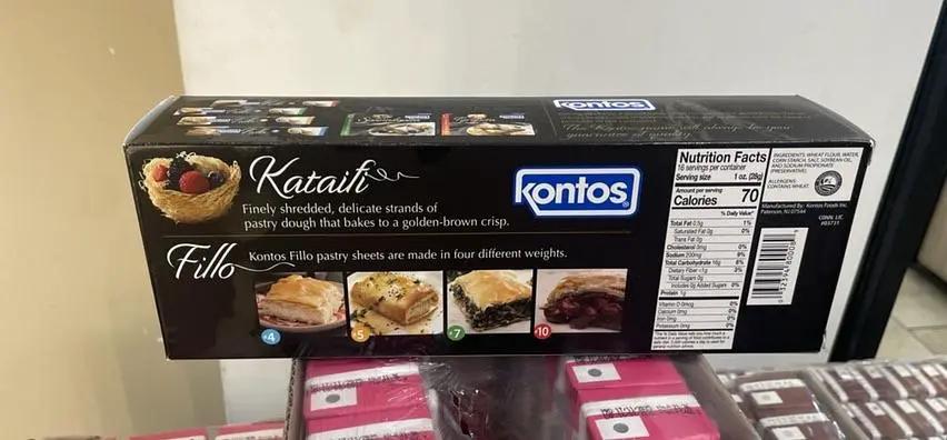 Kontos kataifi shredded pastry dough by KONTOS