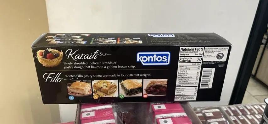 Kontos kataifi shredded pastry dough by KONTOS