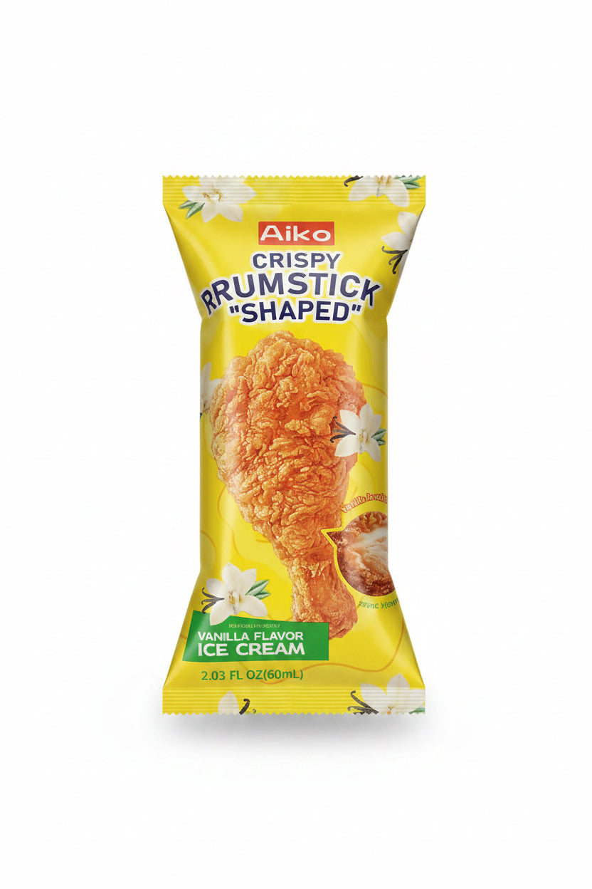 Aiko crispy drum shaped vanilla ice cream by AIKO