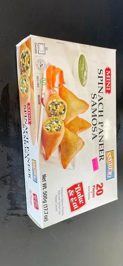 Spinach paneer samosa by Casablanca Mediterranean Food