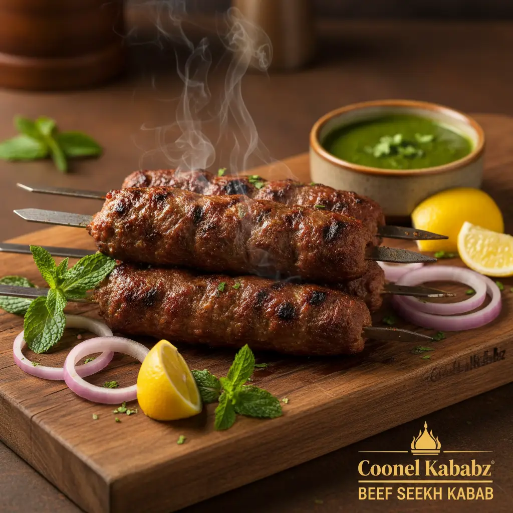 Mezban Beef Seekh Kabab by Mezban