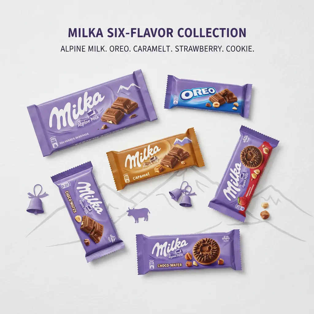 Milka Alpine Milk / Oreo / Biscoff / White / Chips Ahoy / Tuc by CASABLANCA
