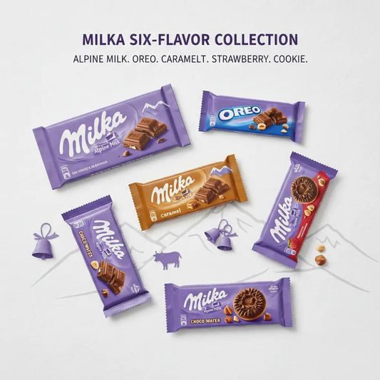 Milka Alpine Milk / Oreo / Biscoff / White / Chips Ahoy / Tuc by CASABLANCA