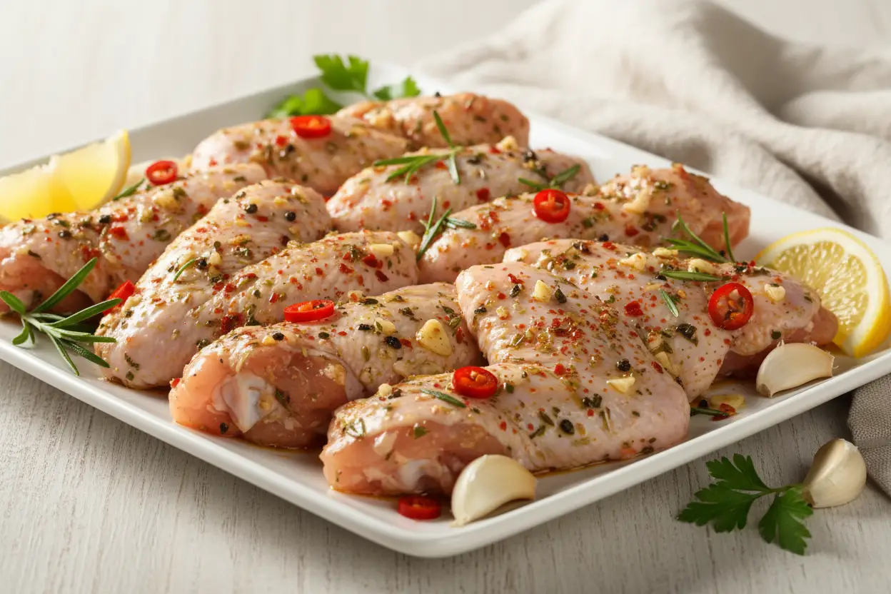 Chicken wings marinated by Fresh Meat